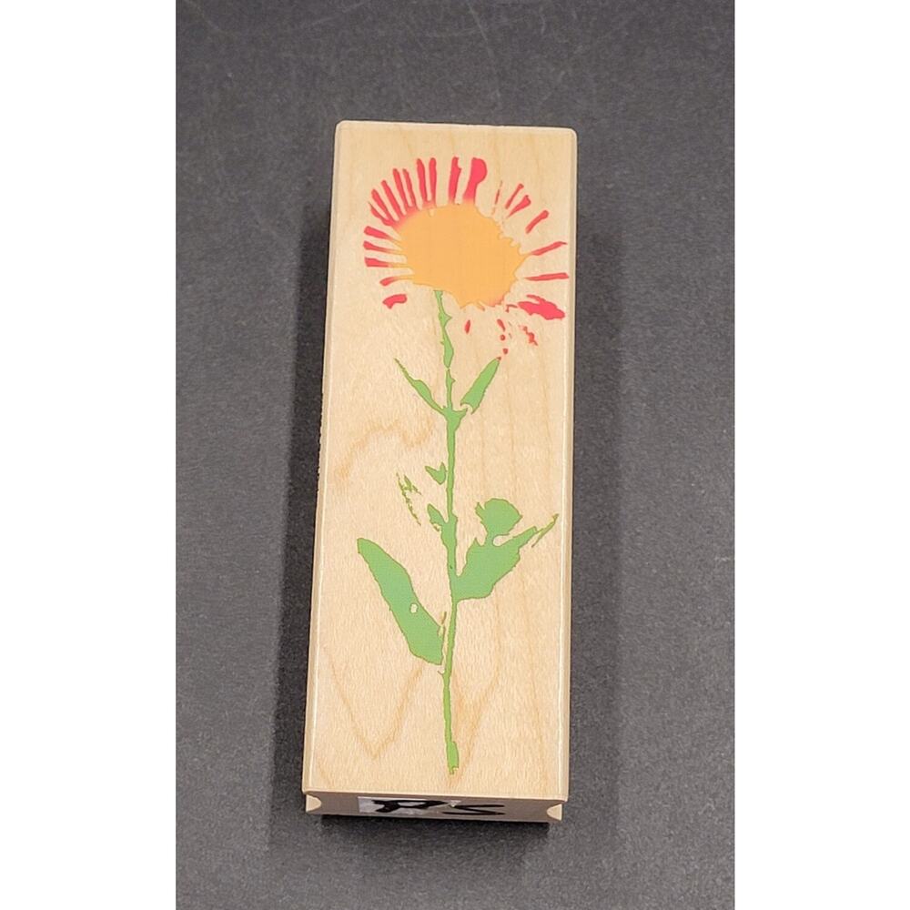 Hero Rubber Stamp Sunflower Daisy Craft Card Paper Scrapbook